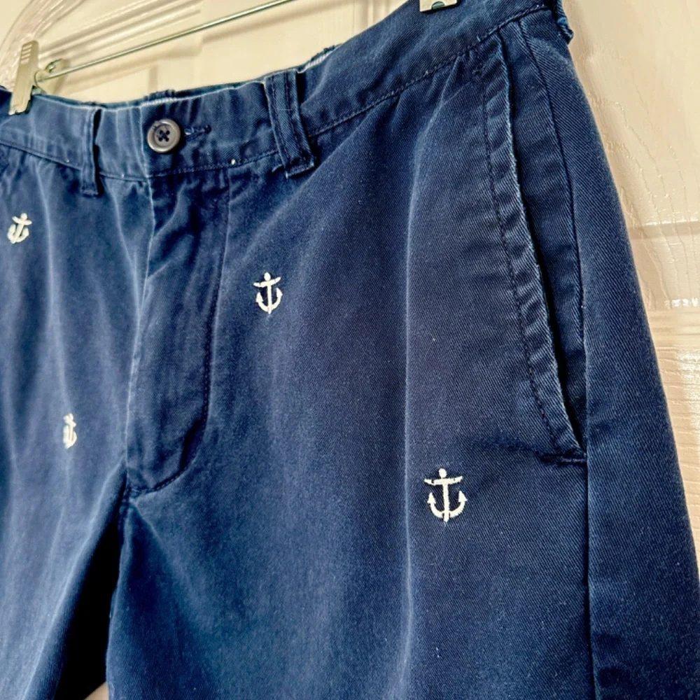J. Crew Men's Shorts Size 31 Blue Flat Front